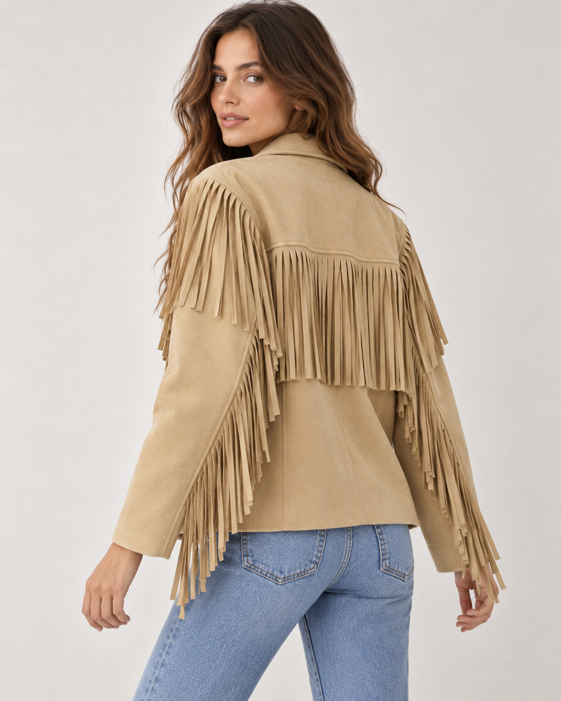 Chaqueta corta con flecos · imagen 5