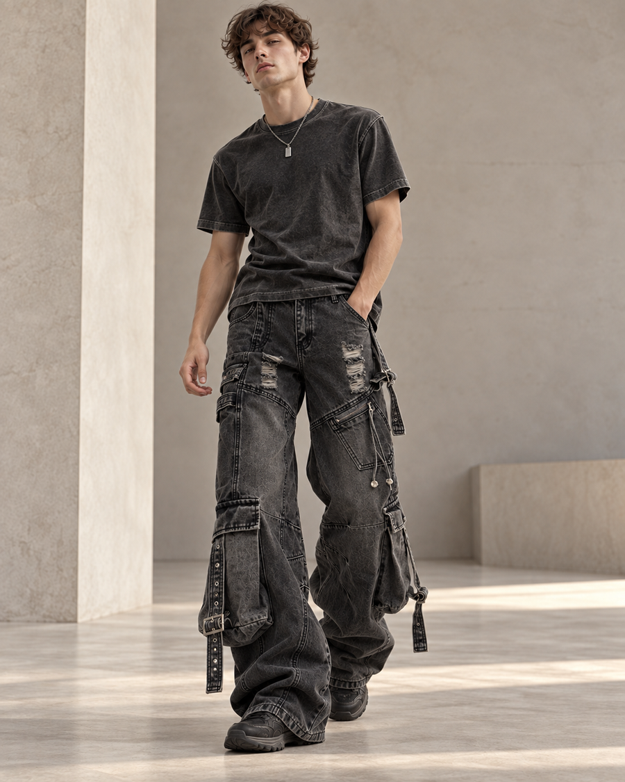 Jeans Axel baggy desgastados · imagen 3