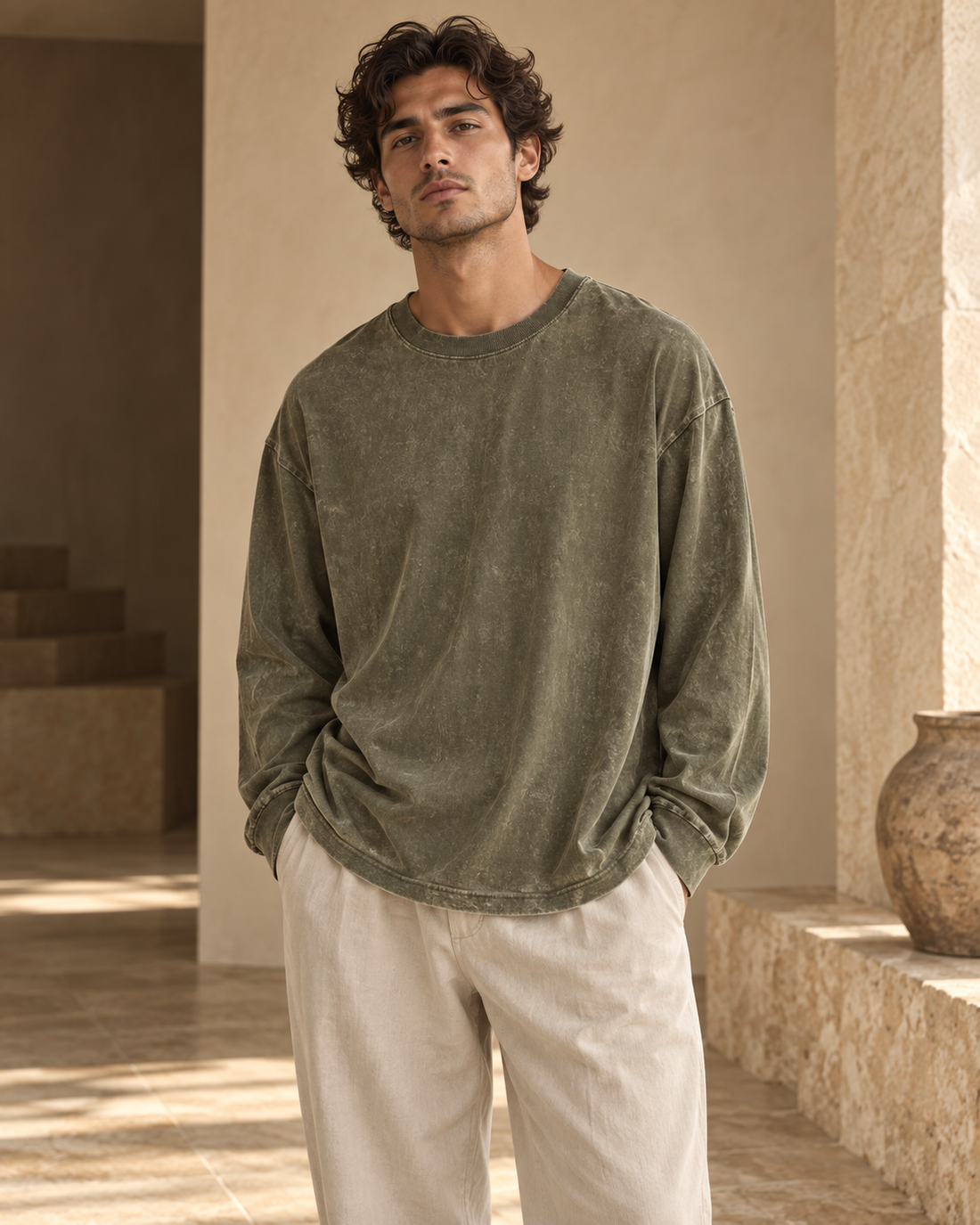 Camiseta retro oversize de manga larga · imagen 3