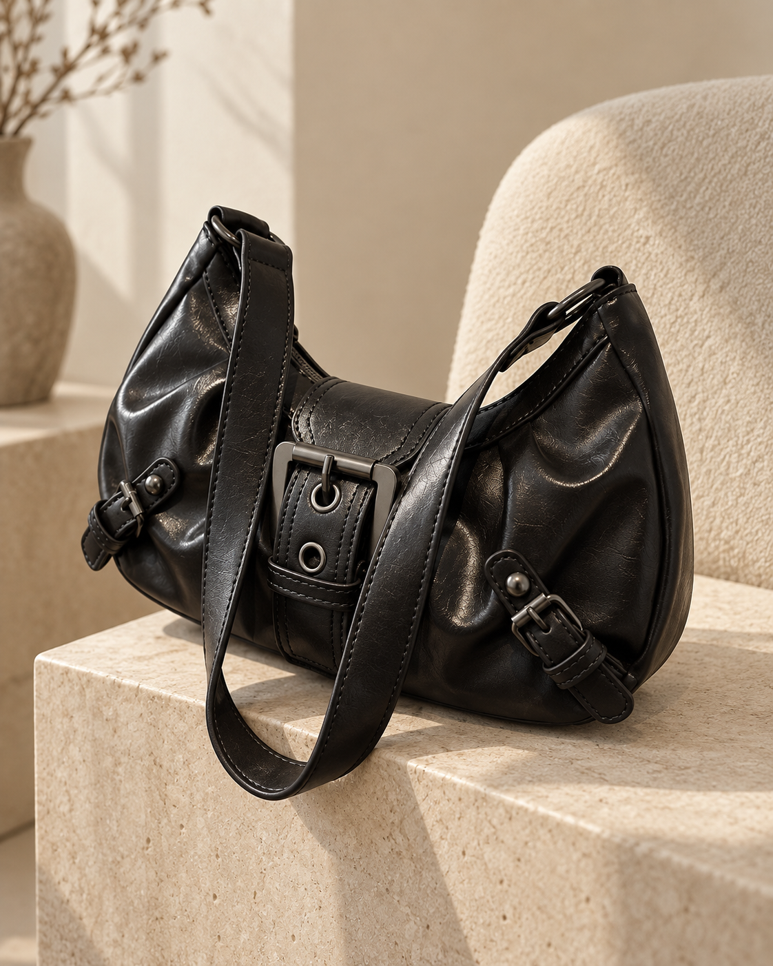 Bolso Mara hobo plisado · imagen 5