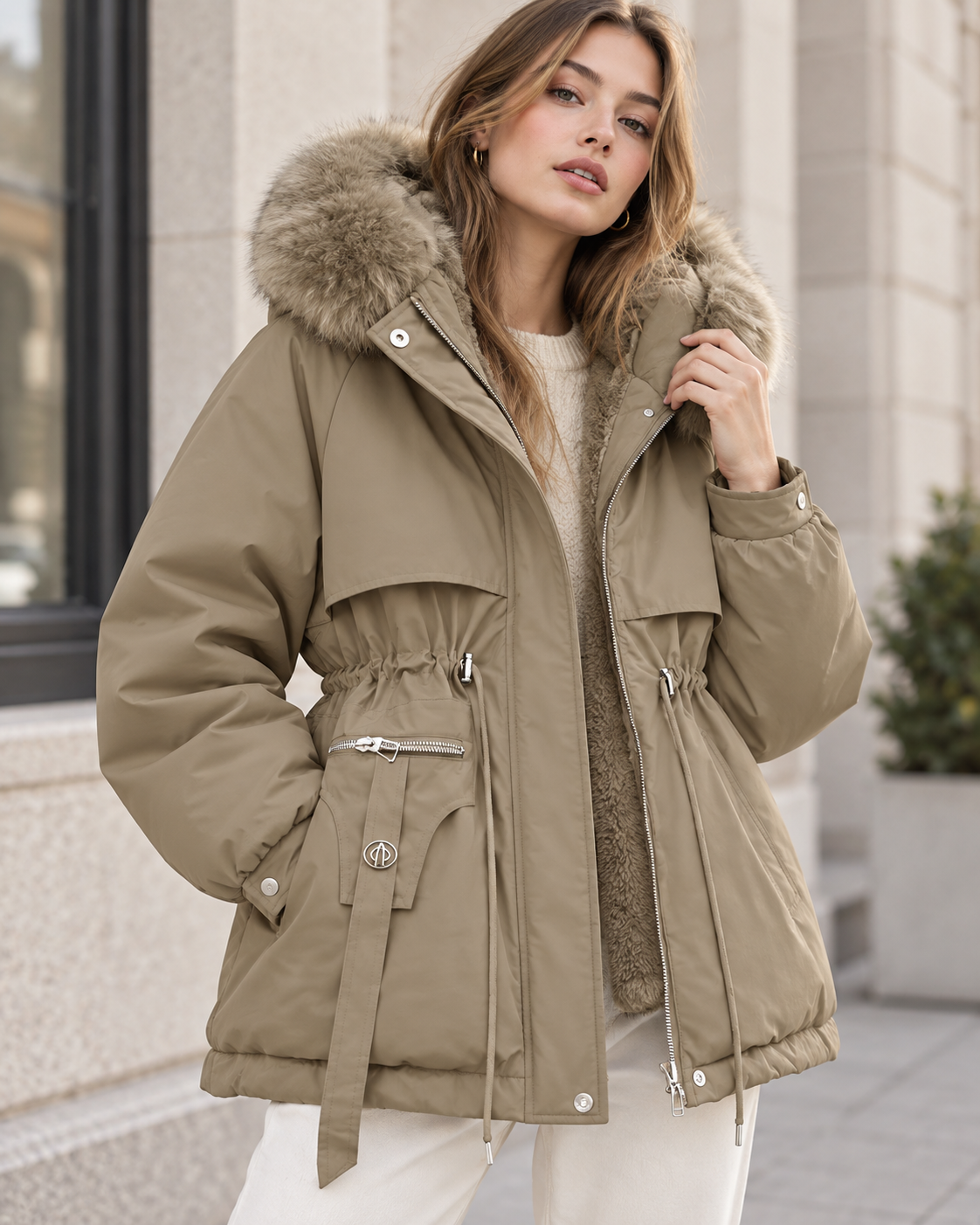 Parka Elara acolchada con pelo sintético · imagen 3