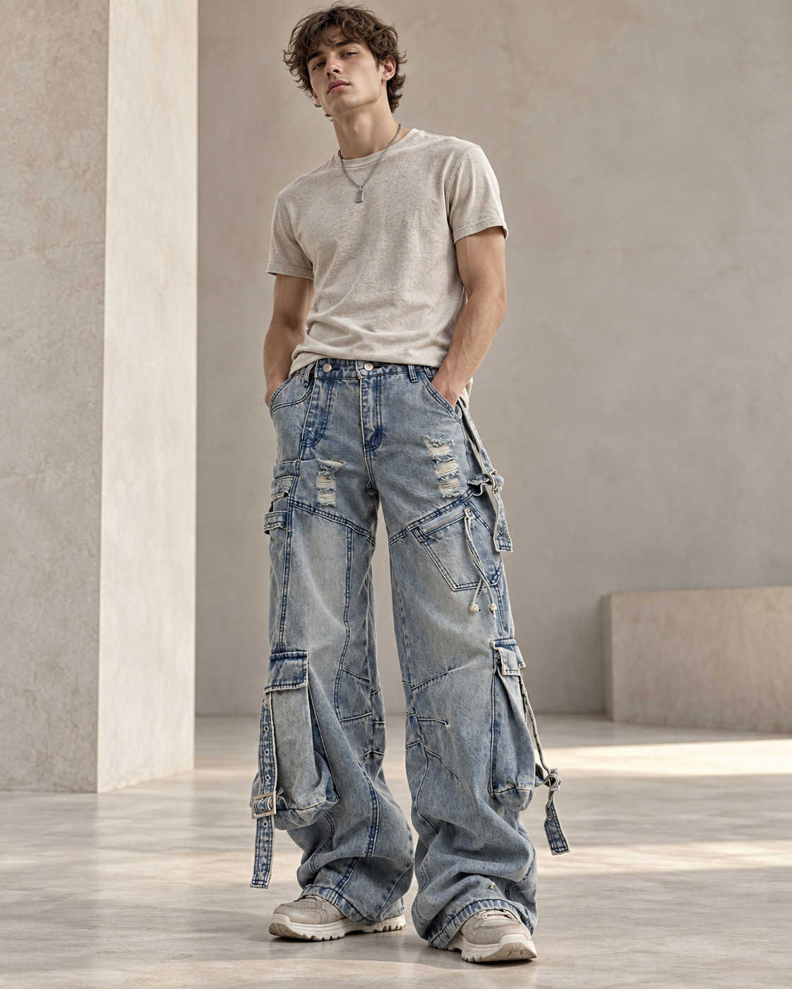Jeans Axel baggy desgastados · imagen 6