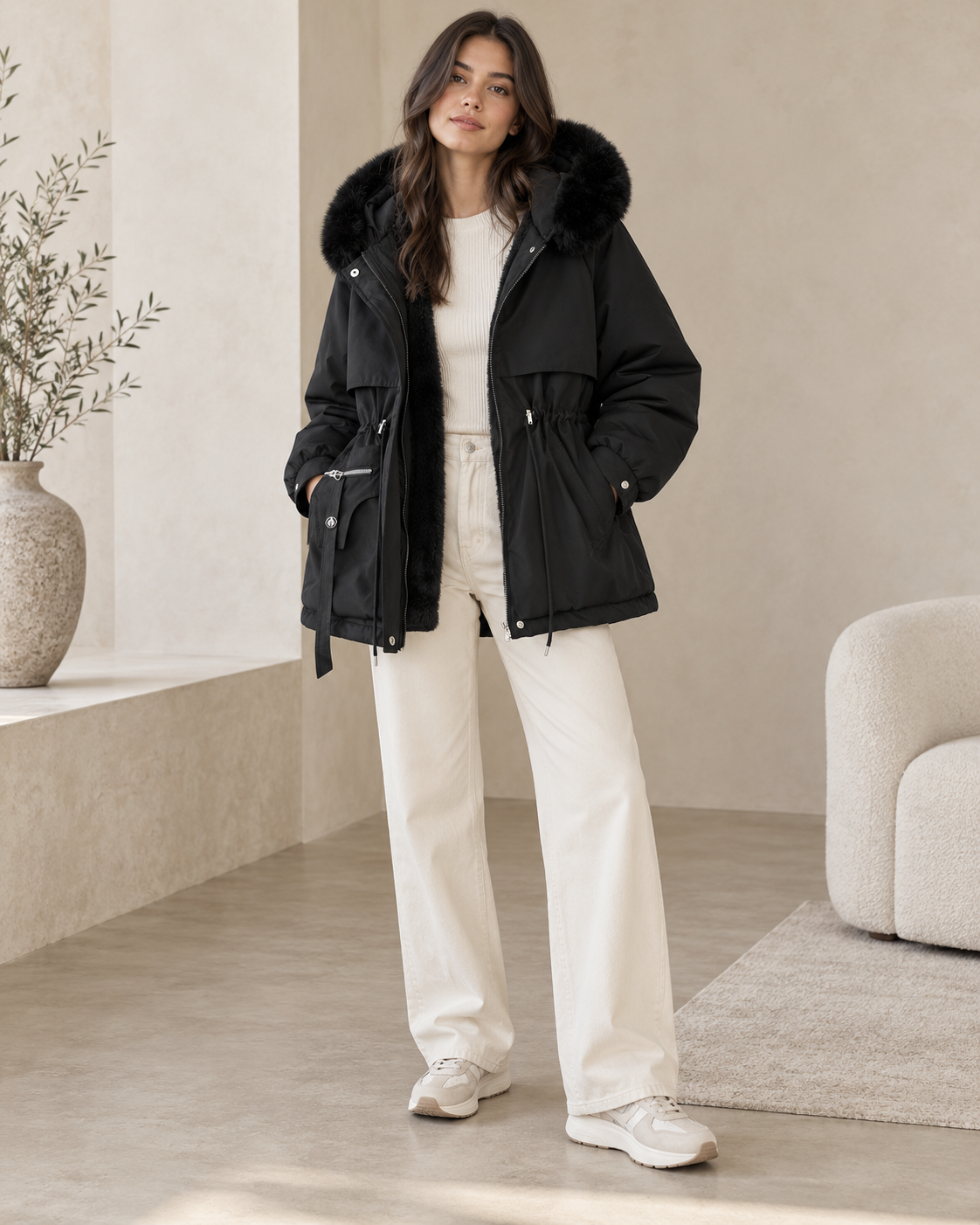 Parka Elara acolchada con pelo sintético · imagen 5