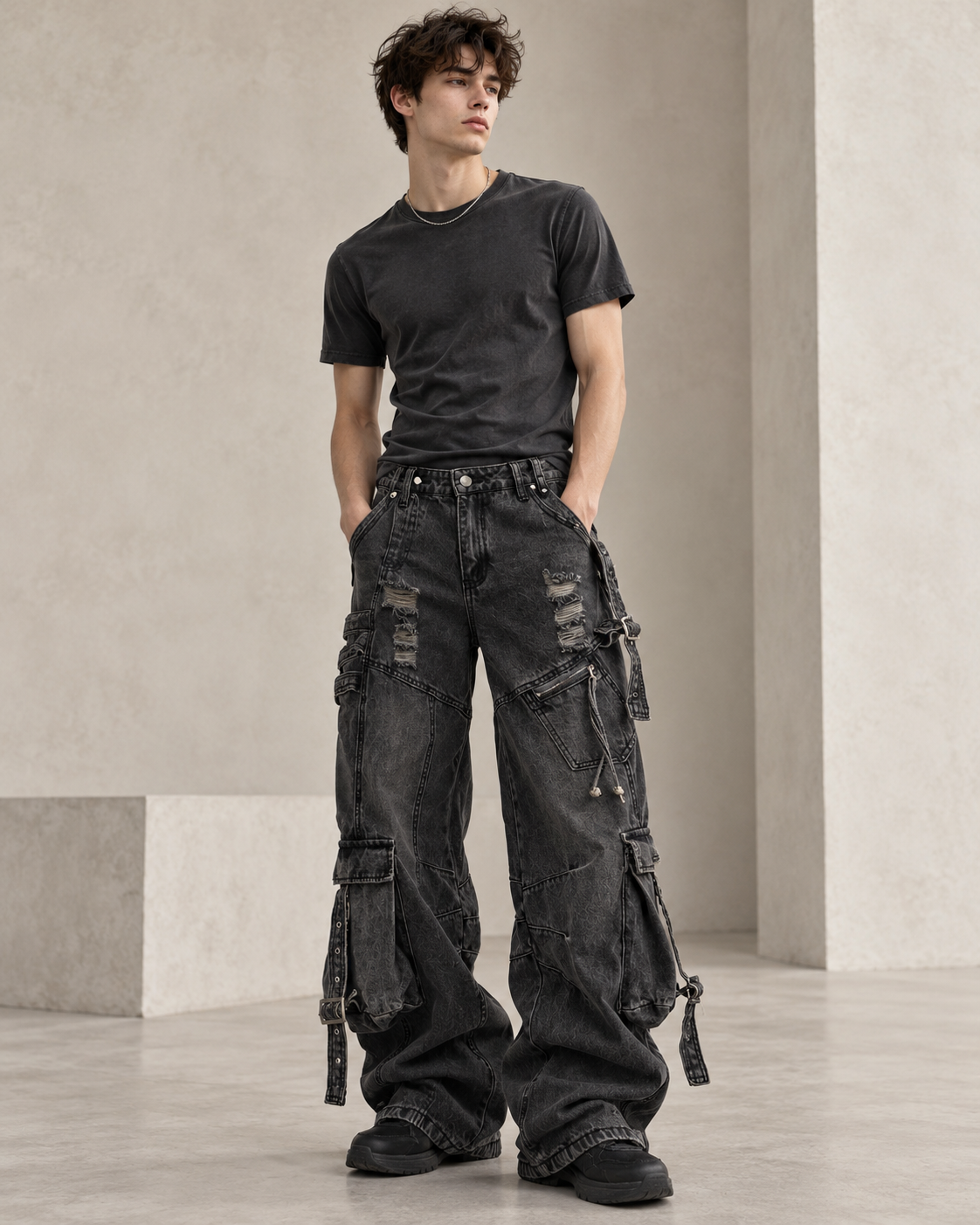 Jeans Axel baggy desgastados · imagen 4