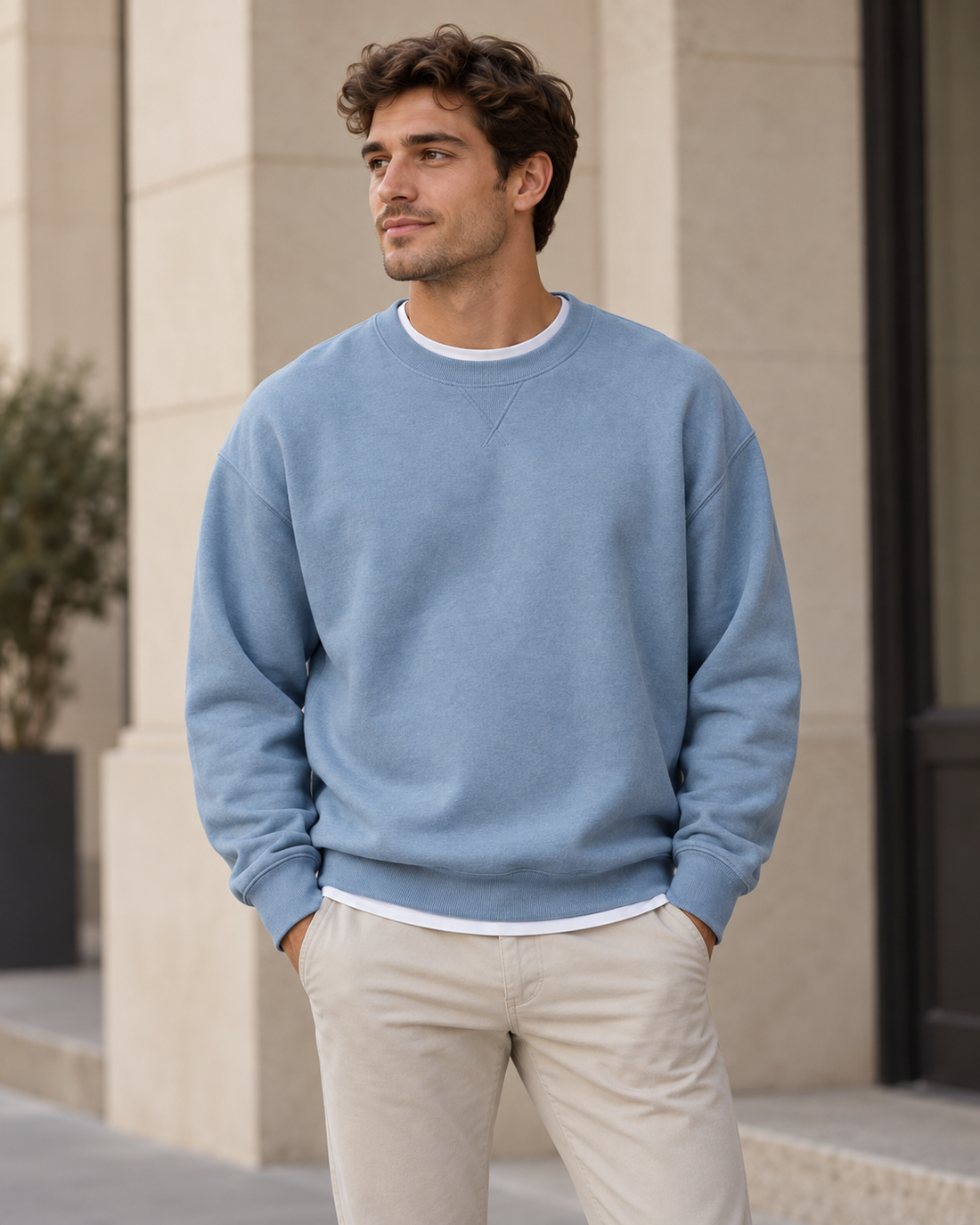 Sudadera relaxed de algodón