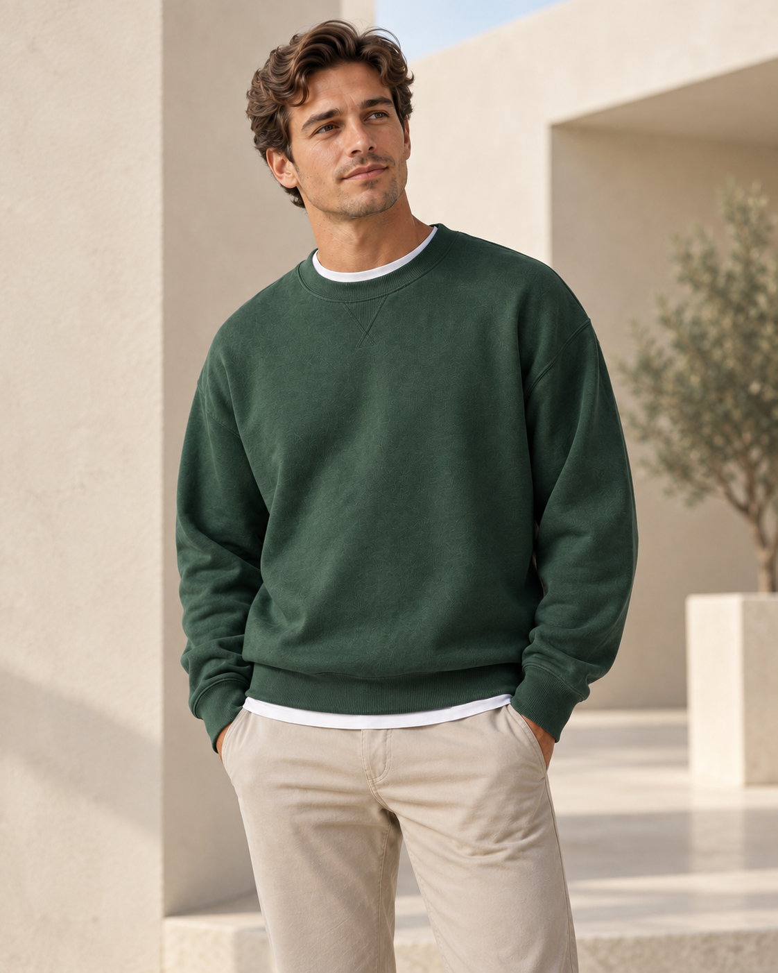 Sudadera relaxed de algodón