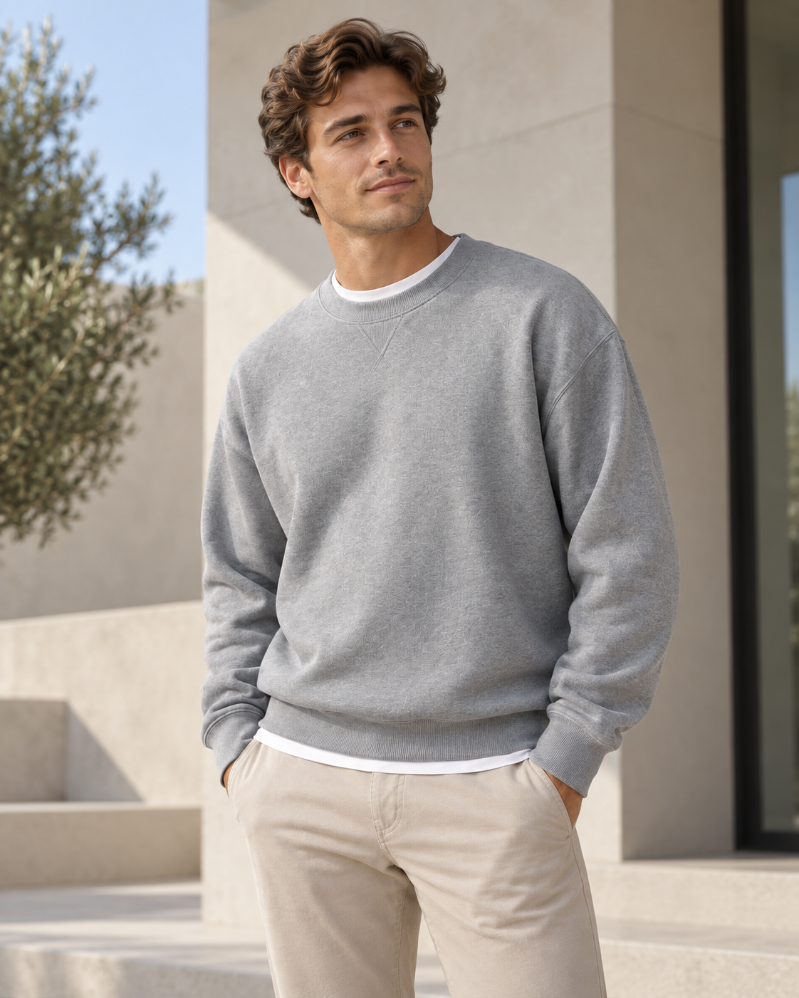 Sudadera relaxed de algodón