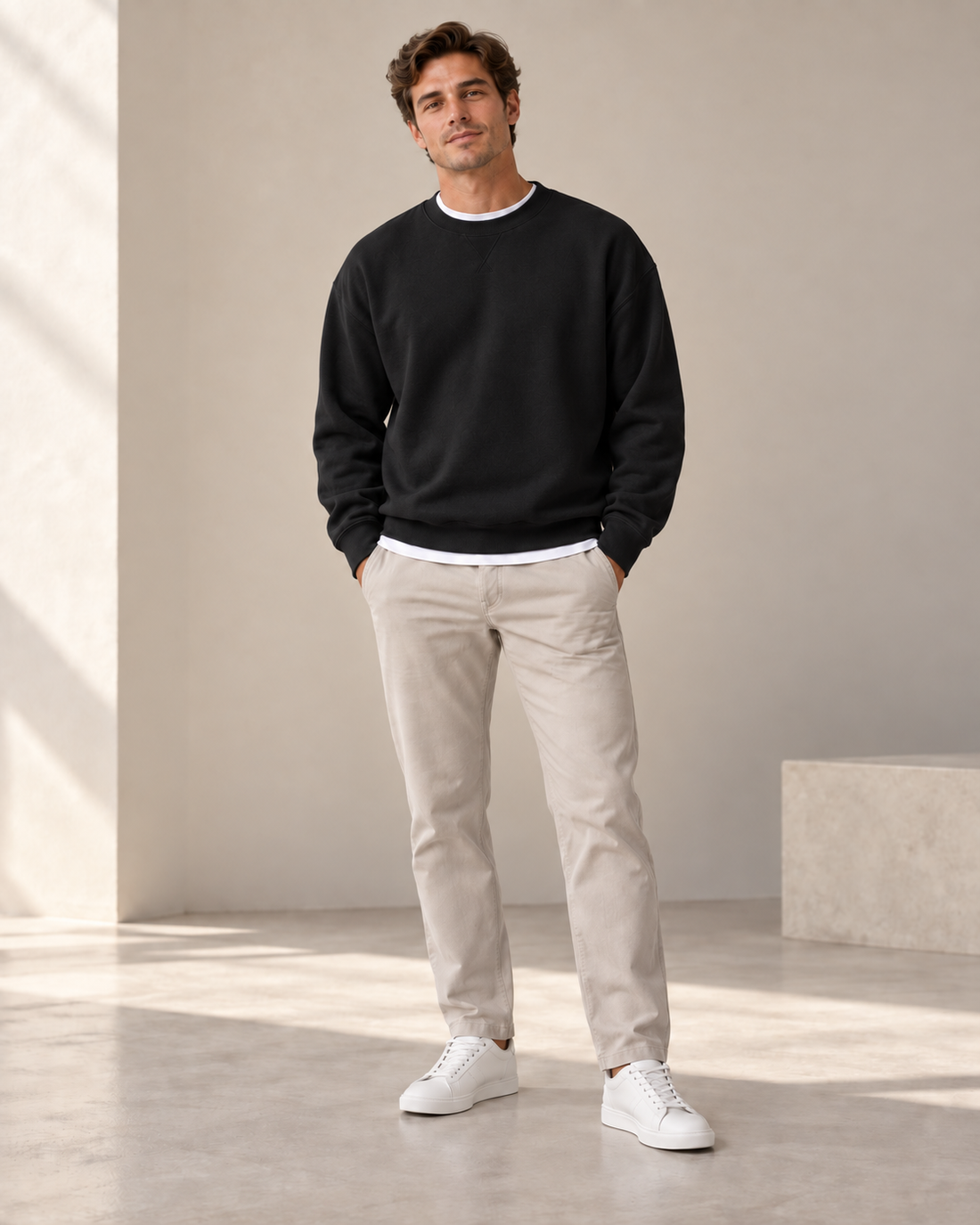Sudadera relaxed de algodón