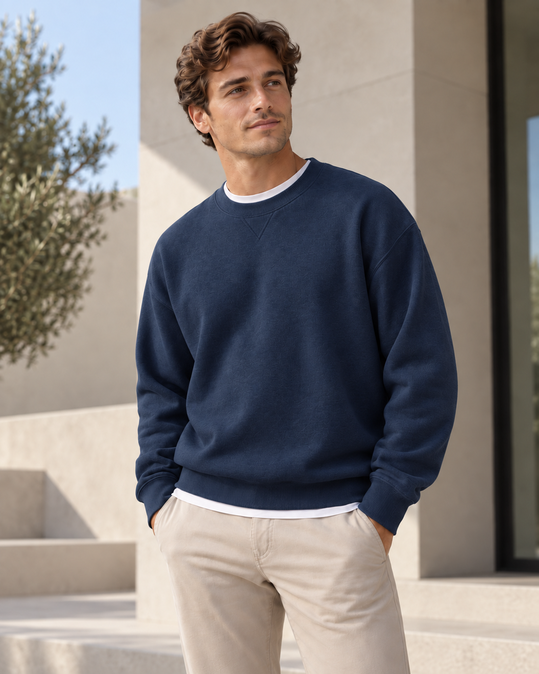 Sudadera relaxed de algodón
