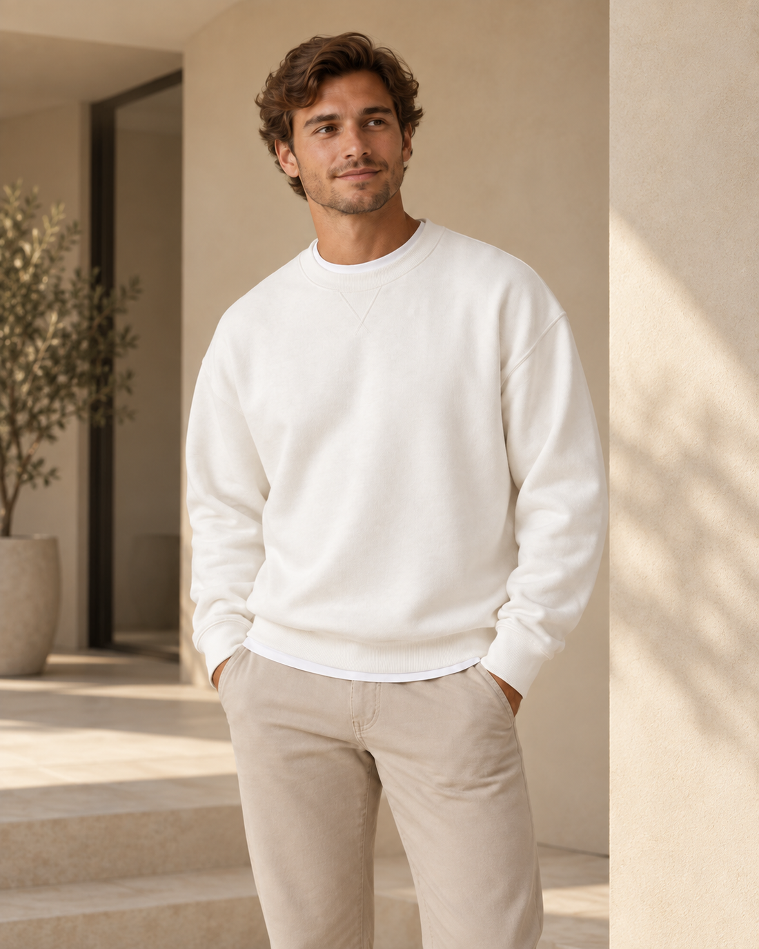 Sudadera relaxed de algodón