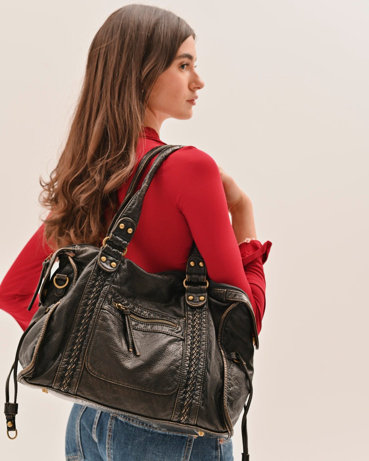 Bolso Rona vintage negro