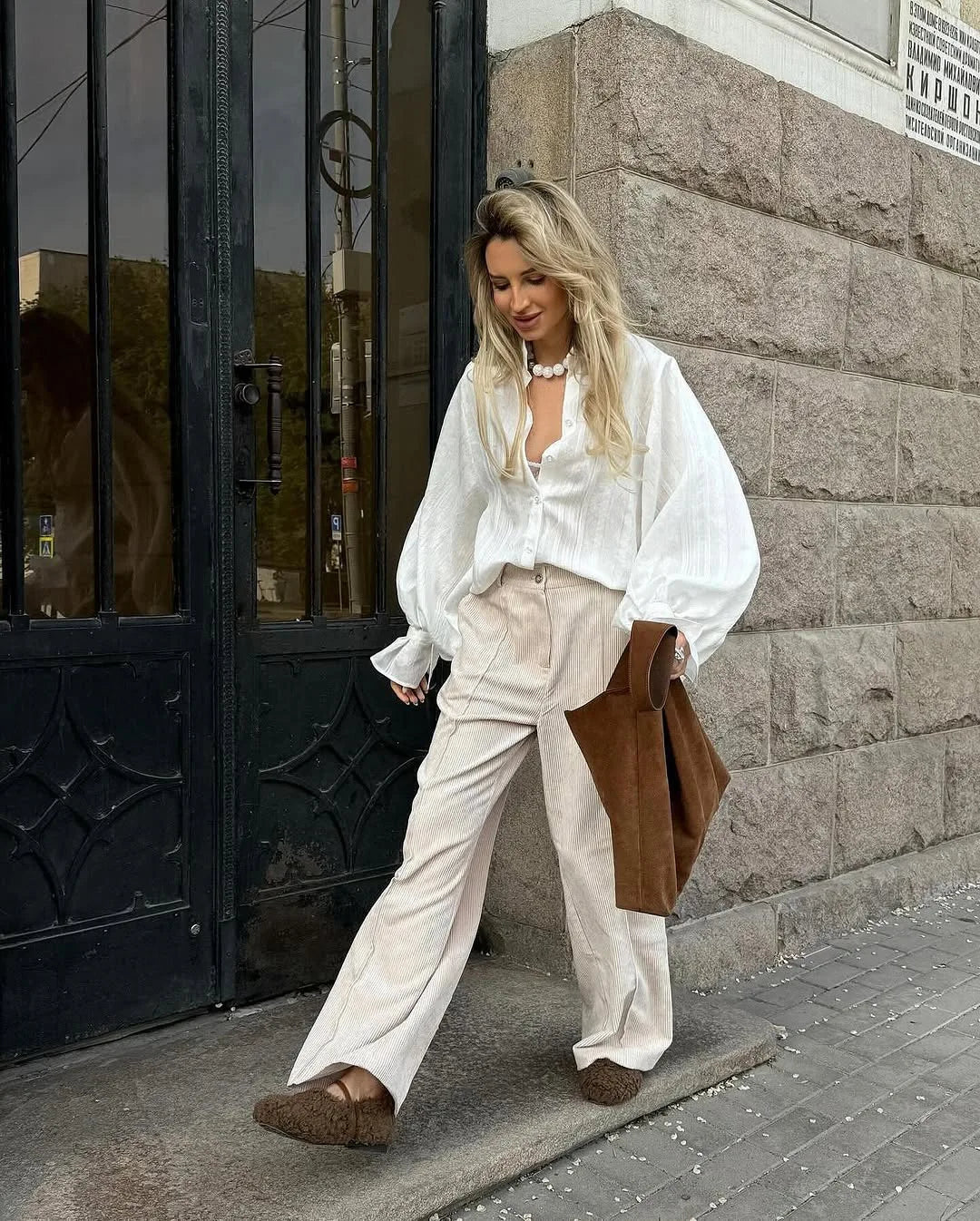 Camisa Vera oversize de manga abullonada · Oelnor · imagen 2