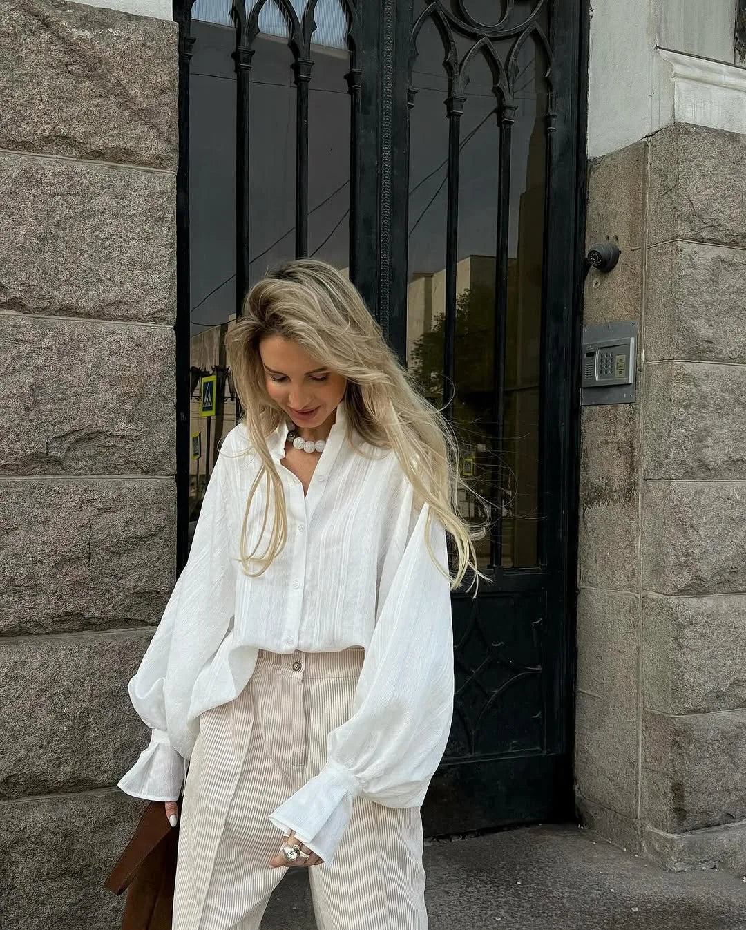 Camisa Vera oversize de manga abullonada · Oelnor · imagen 5