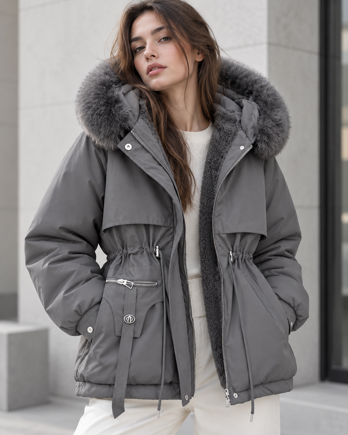 Parka Elara acolchada con pelo sintético · imagen 4