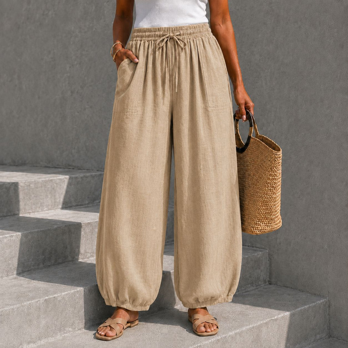 Pantalón bombacho de talla única
