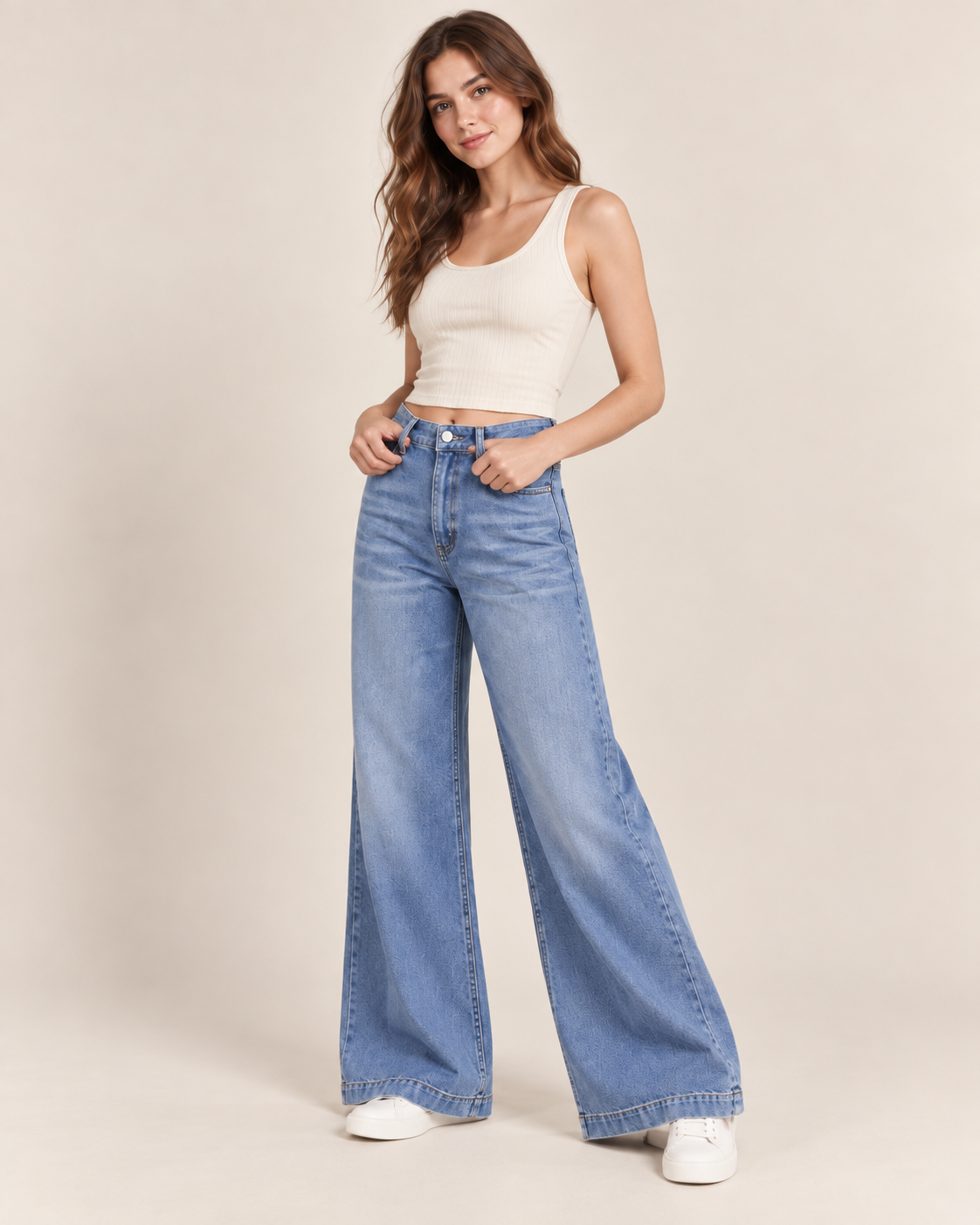 Jeans Lucía de pierna ancha · imagen 1