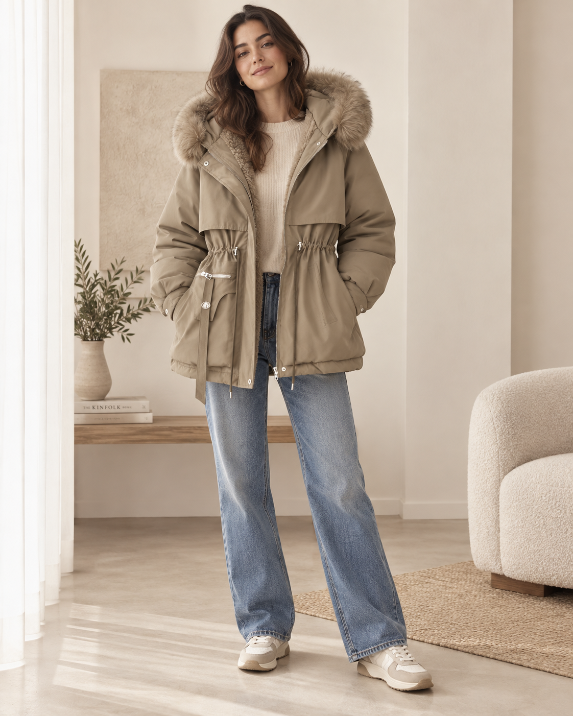 Parka Elara acolchada con pelo sintético · imagen 8