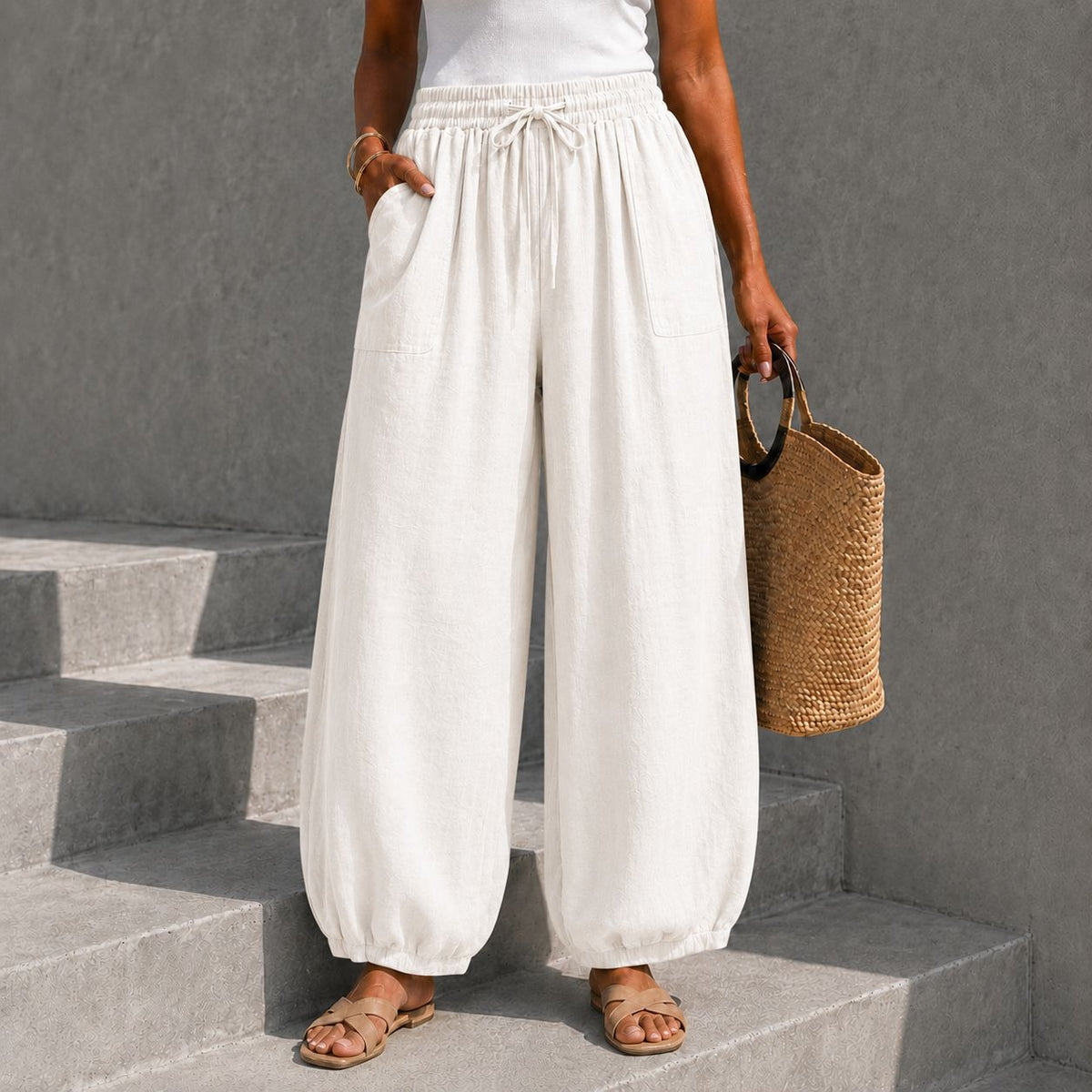Pantalón bombacho de talla única