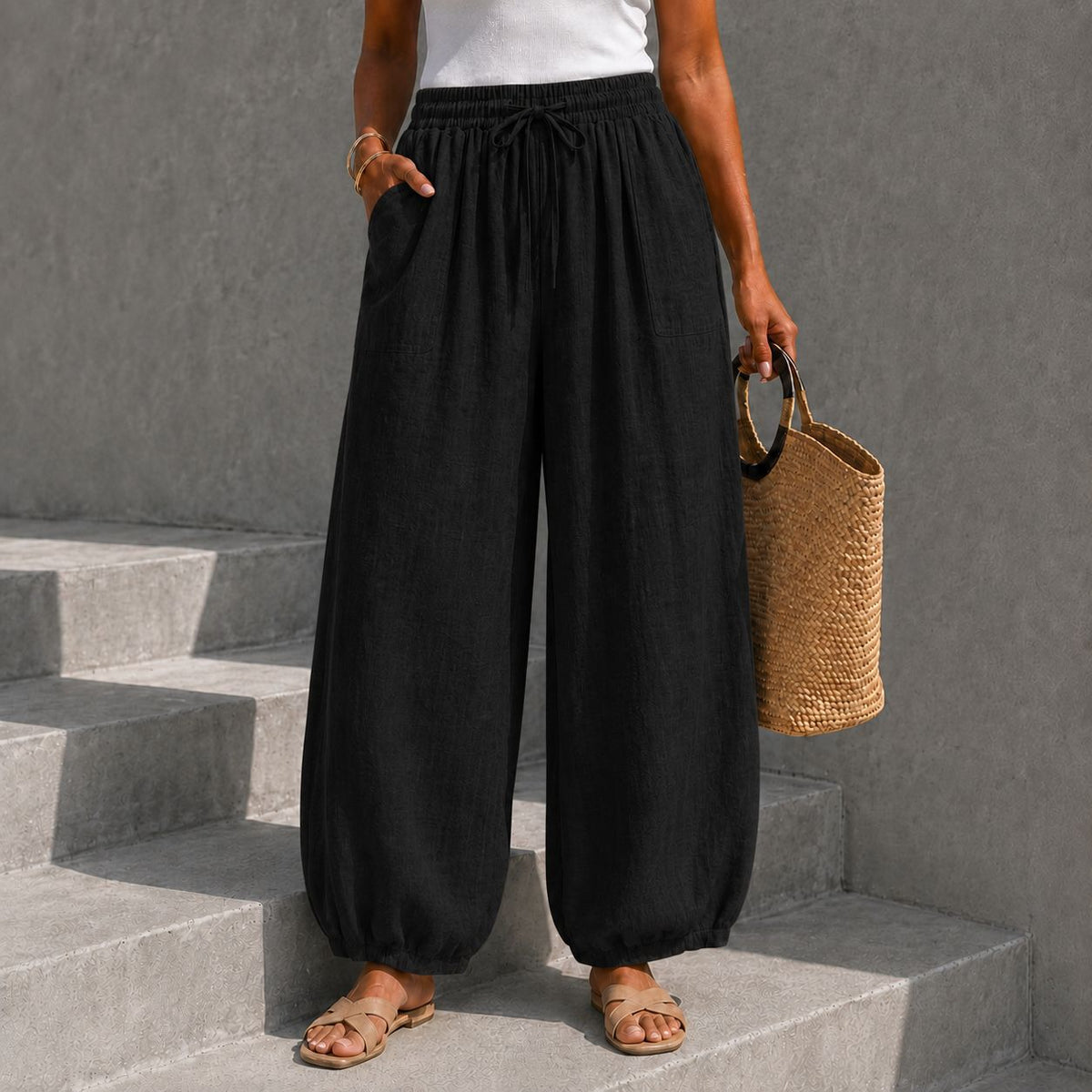 Pantalón bombacho de talla única