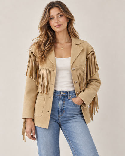 Chaqueta corta con flecos · imagen 2