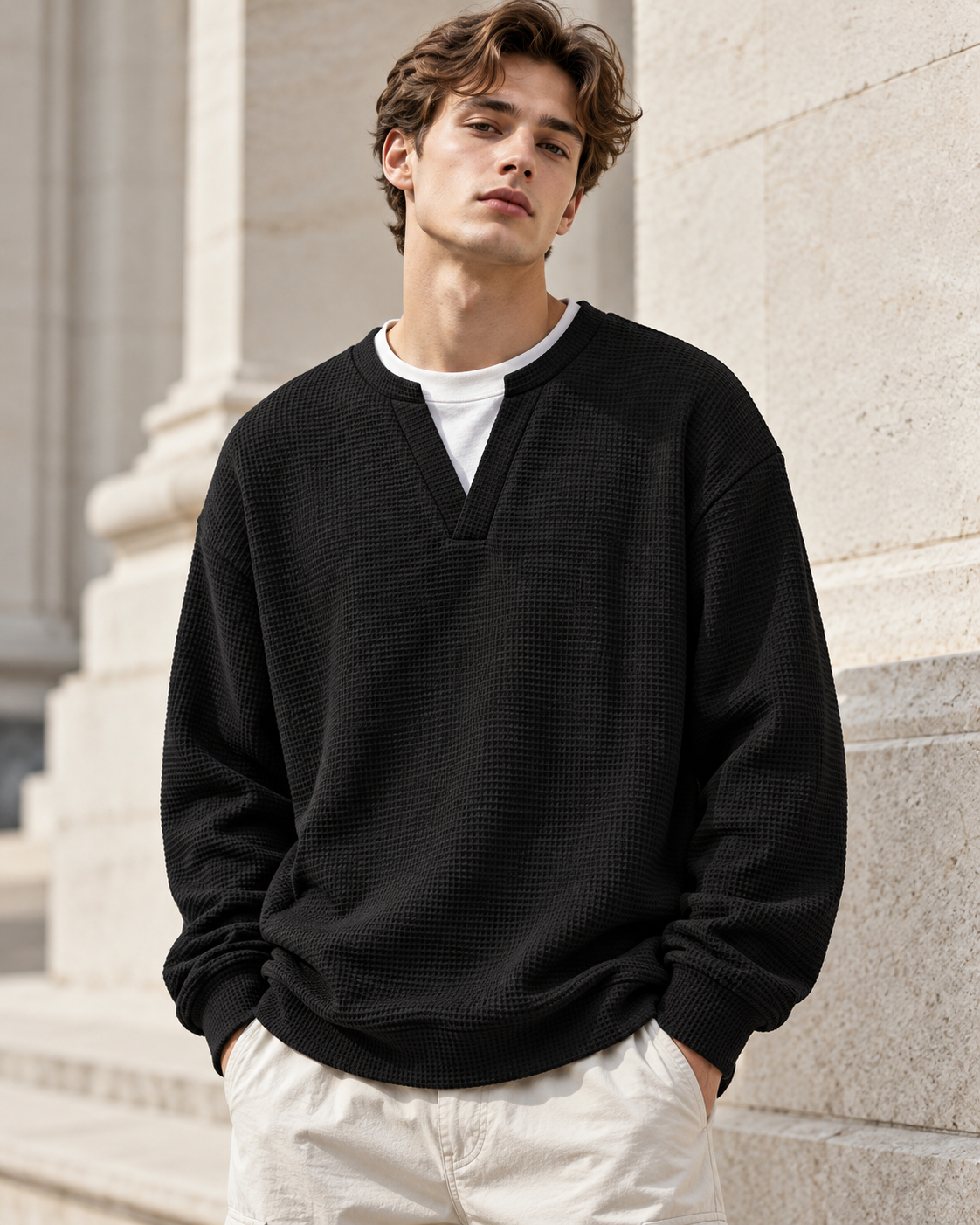 Jersey Arlo waffle de manga larga · imagen 1