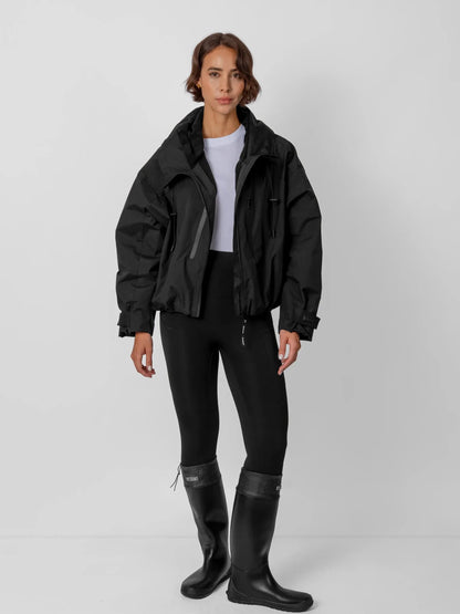 Chaqueta impermeable corta oversize