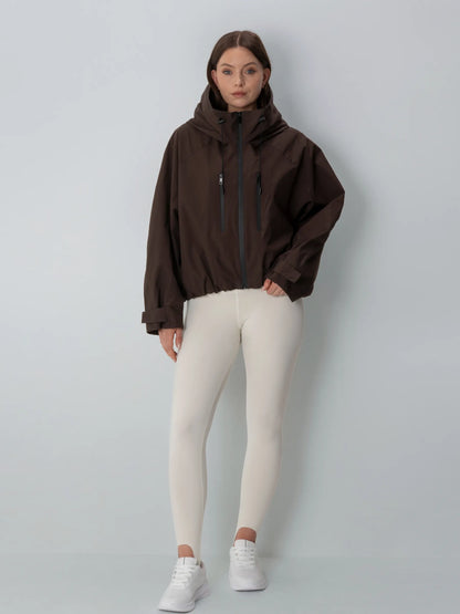 Chaqueta impermeable corta oversize